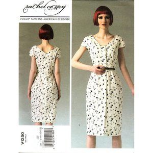 Vogue V1350 Misses 14 to 22 Rachel Comey Fitted Lined Dress Sewing Pattern